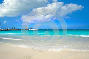 Cancun Playa Tortugas beach in Mexico photo