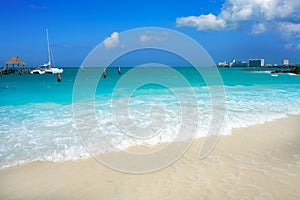 Cancun Playa Tortugas beach in Mexico photo