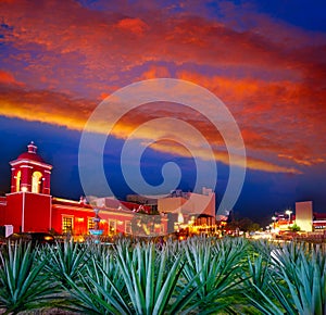 Cancun sunset at Blvd Kukulcan Mexico