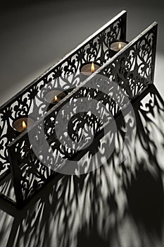 Candel holder and shadow