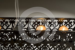 Candel holder and shadow