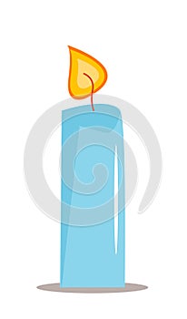 Candel vector illustration on white