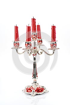 Candelabra and candles