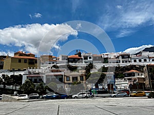 Candelaria major square, a famous touristic town in Tenerife, Canary islands, Spain