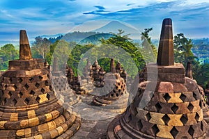 Candi Borobudur, Yogyakarta, Jawa, Indonesia.