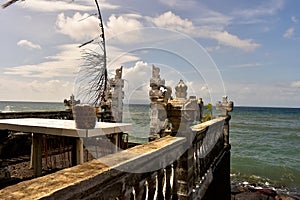 Peaceful view of the sea near Candi Dasa, Bali, Indonesia photo