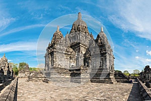 Candi Sewu Buddhist complex in Java, Indonesia