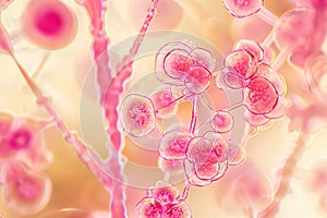 Candida auris causing invasive infections with high mortality rates. Illustration photo