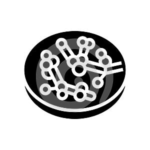 candida fungi albicans glyph icon vector illustration