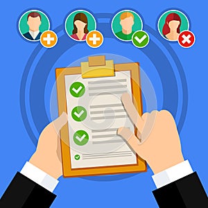 Candidate qualification job interview photo