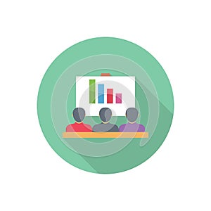 Candidates vector flat colour icon