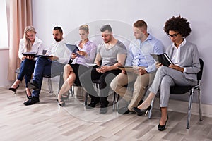 Candidates Waiting For Job Interview