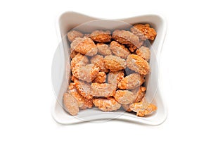 Candied almonds in a bowl