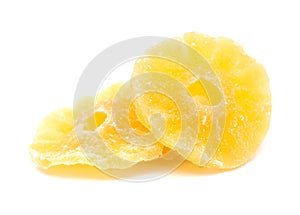 Candied fruit isolated on white background