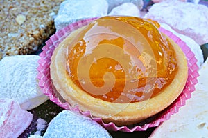 Candied orange close up