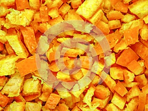 Candied orange peel background