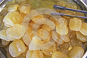 Candied palm sugar, a famous dessert