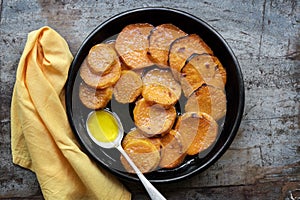 Candied Yams or Sweet Potatoes Top View