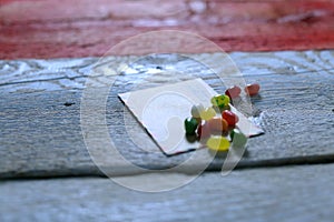 Candies in an envelope