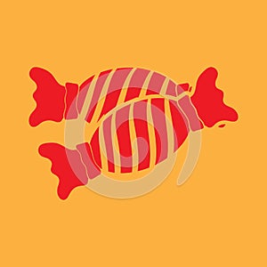 A candies illustration.. Vector illustration decorative background design