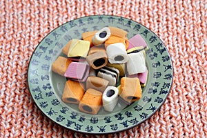 Candies of licorice