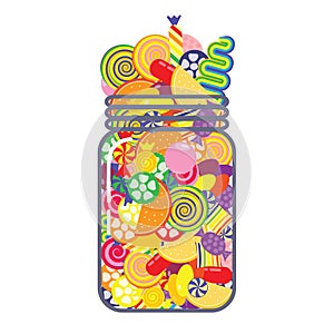 Candies middle jar