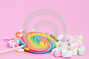 Candies and sweets concept