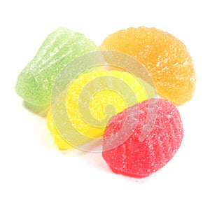 Candies and Sweets Fruit Flavored Chewies Isolated photo