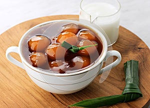 Candil or Jenang Grendul is Traditional Sweet Porridge Dessert from Indonesia