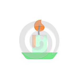 Candle alternative medicine icon. Simple color vector elements of alternative medicine icons for ui and ux, website or mobile