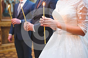 Candle in Bride's Hands