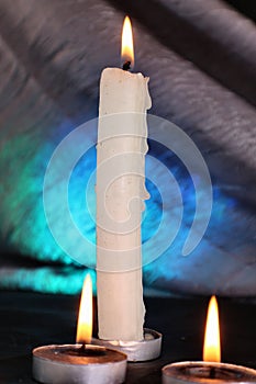 Candle burning photo