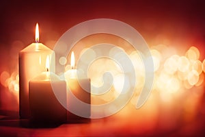 Candle and candlelight background photo