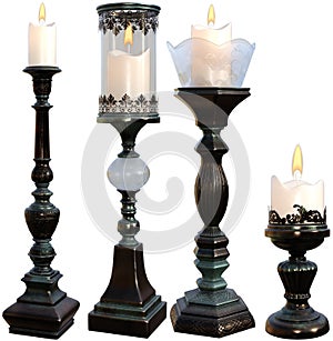 Candle, Candles, Candlestick, Candlesticks, Isolated