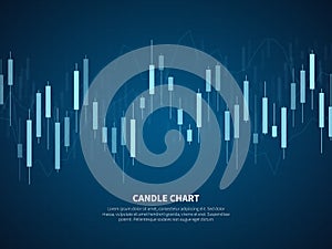 Candle chart. Growth graph investment finance business marketing trends bearish accounting price digital trade index