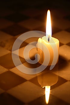 Candle On Chessboard
