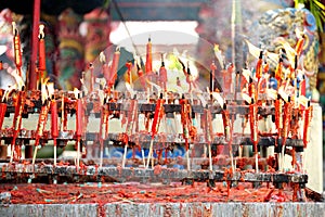 Candle Chinese New Year celebration