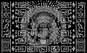 Maya designs tribal.Signs of ancient civilizations photo