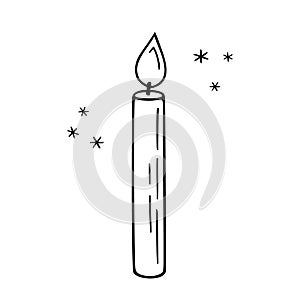 Candle doodle,power outage lighting.Decoration for birthday party,romantic Valentine\'s Day dinner candlelight