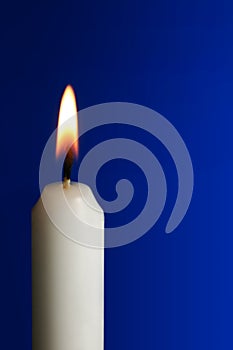 Candle with flame