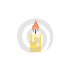 Candle flat easter religion icon