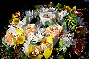 Candle for funeral service