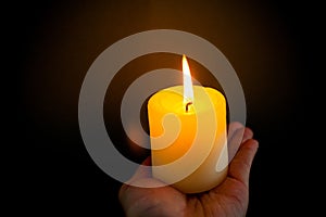 Candle in the hand