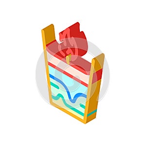 candle handiwork isometric icon vector illustration