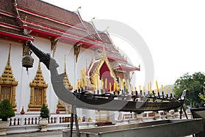 Candle Holder, Wat Chalong temple in Phuket island, Thailand