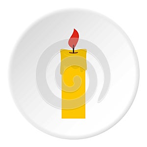 Candle icon circle