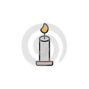 Candle icon in colored version