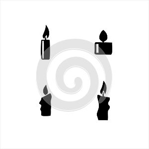 Candle icon isolated on white background from sauna collection. candle icon trendy and modern candle symbol for logo,