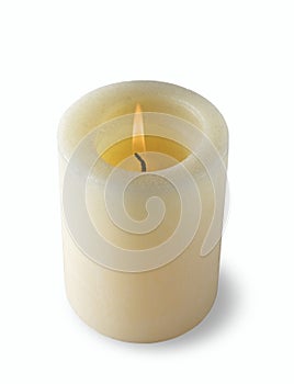 Candle isolated on white