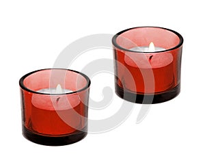 Candle isolated on white